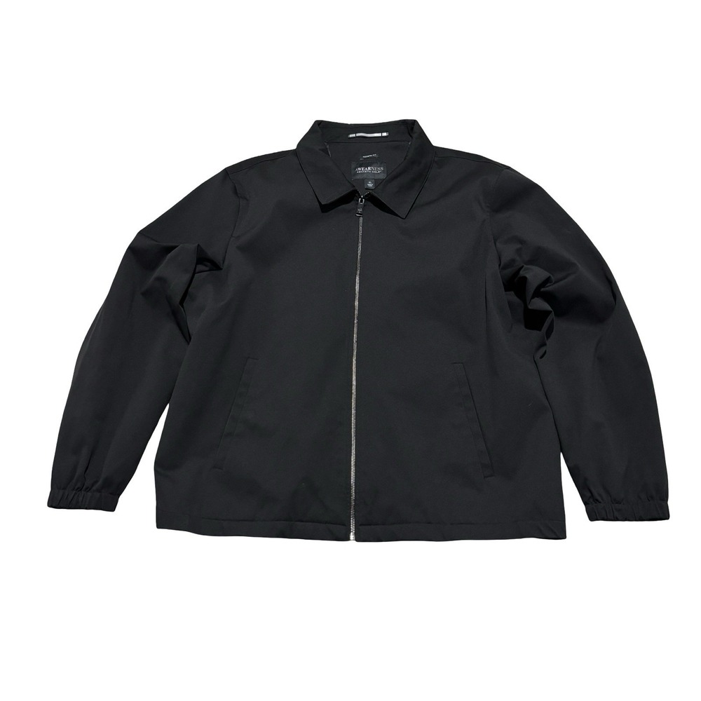 Kenneth Cole New York Awareness Men's Bomber Jacket Full Zip *stains* LG 25 x 28